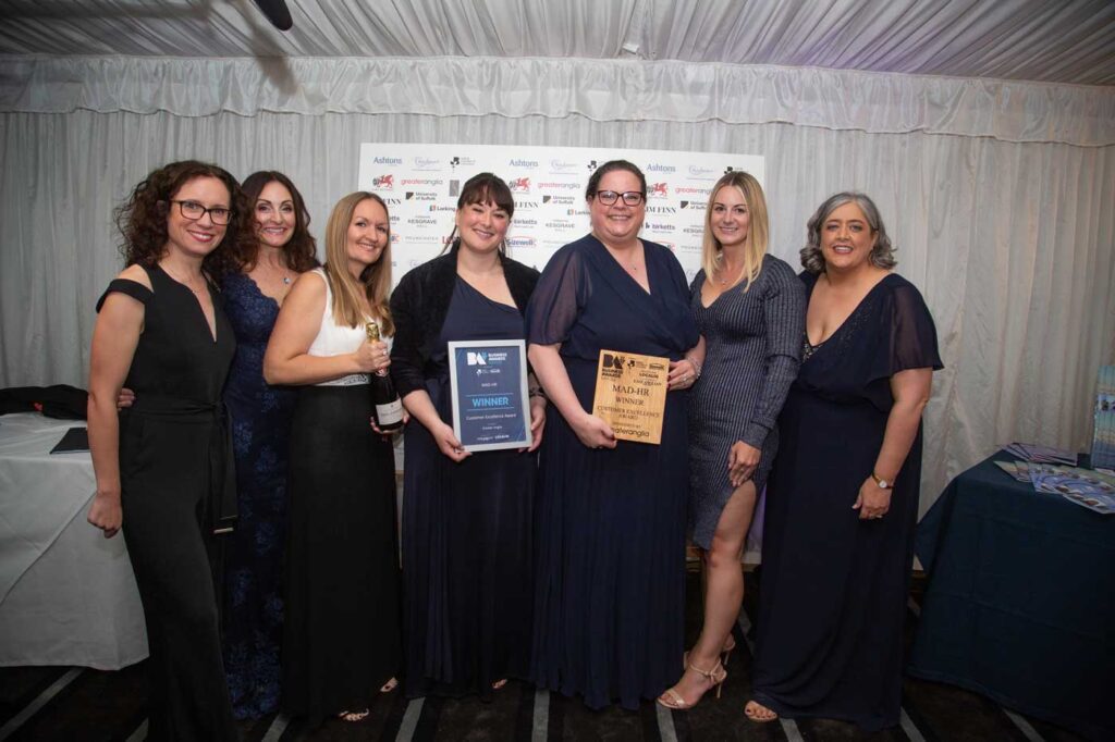 MAD-HR wins Customer Excellence Award