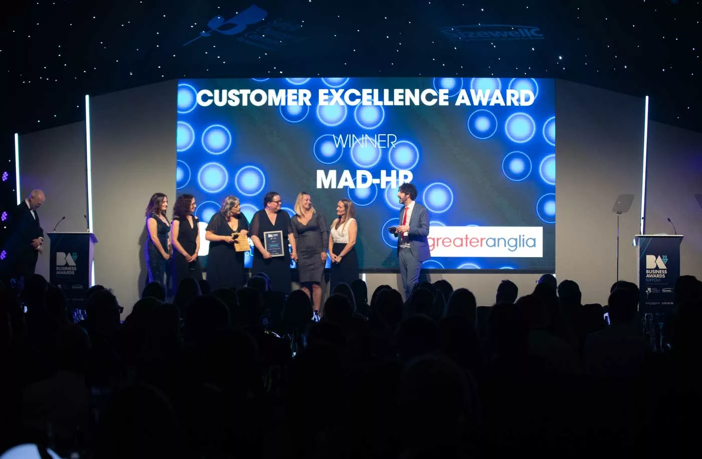 award event stage with mad-hr