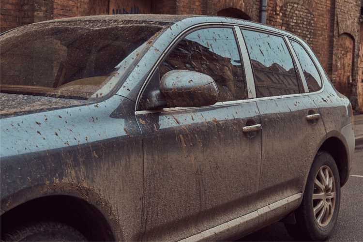 dirty car