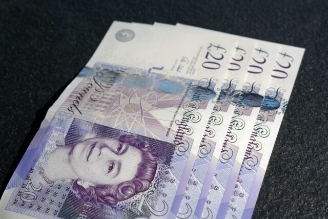 money - £20 notes